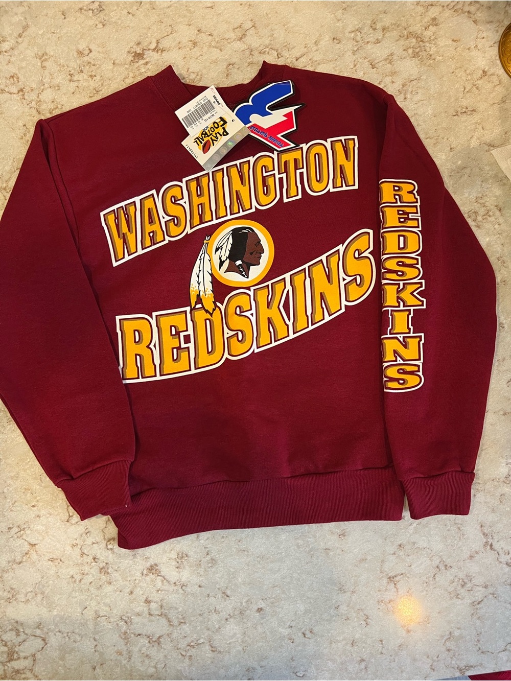 Vintage Washington Redskins Boy’s Crewneck Sweatshirt - Burgundy NWT
